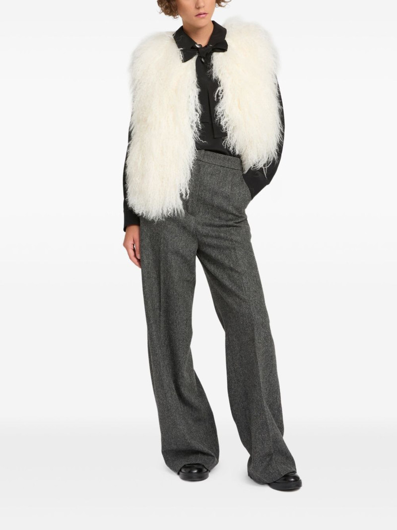 Yves Salomon lambskin gilet outlook