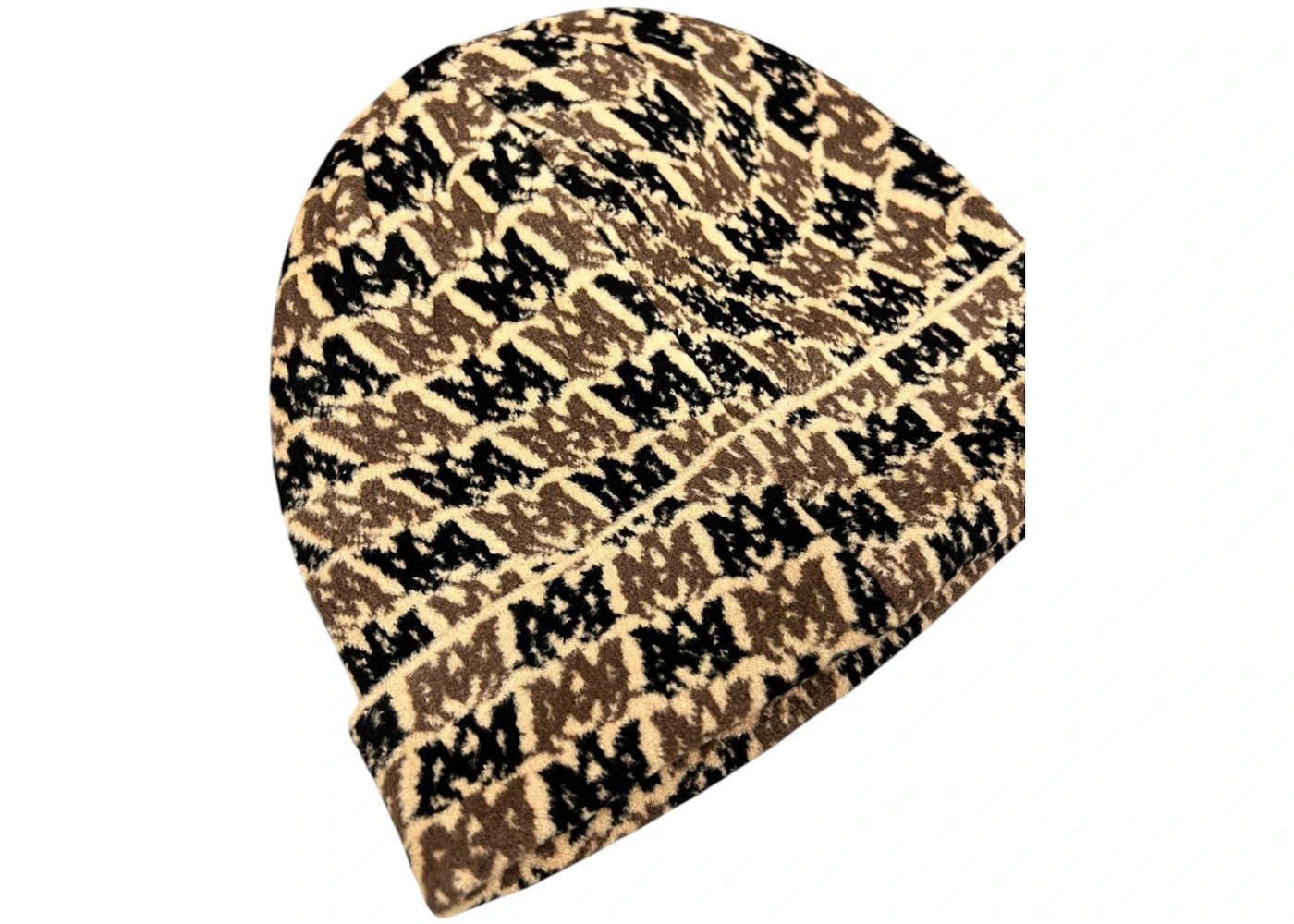 AMIRI All Over Logo Beanie Brown - 2
