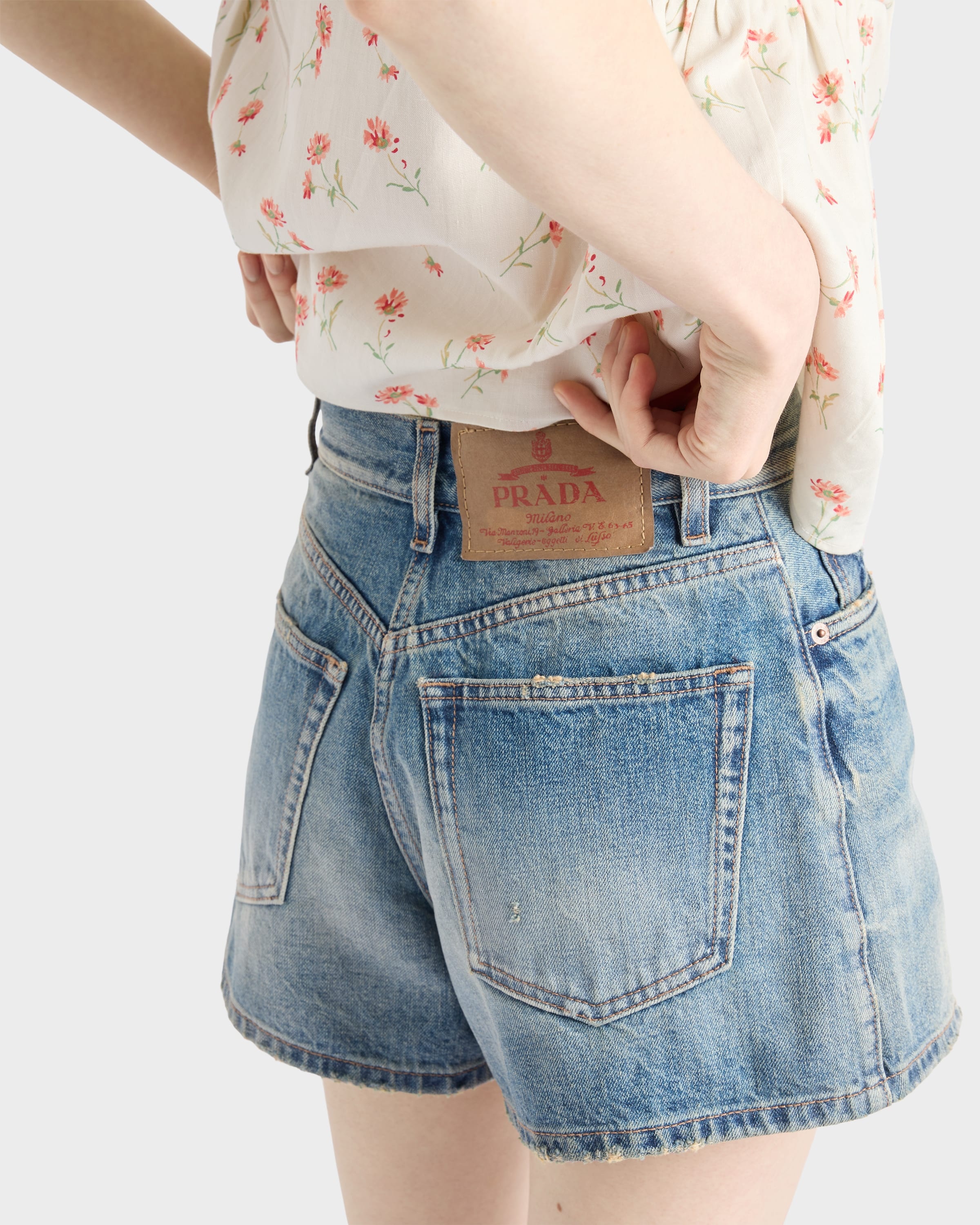 Denim shorts - 4