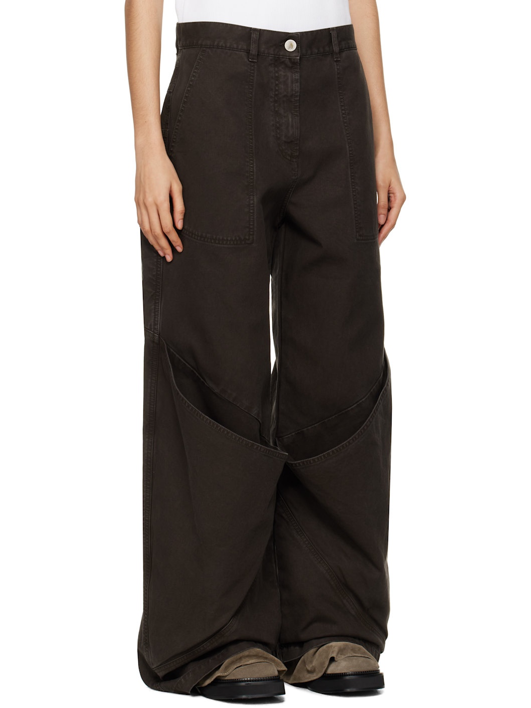 Brown Long Jeans - 2