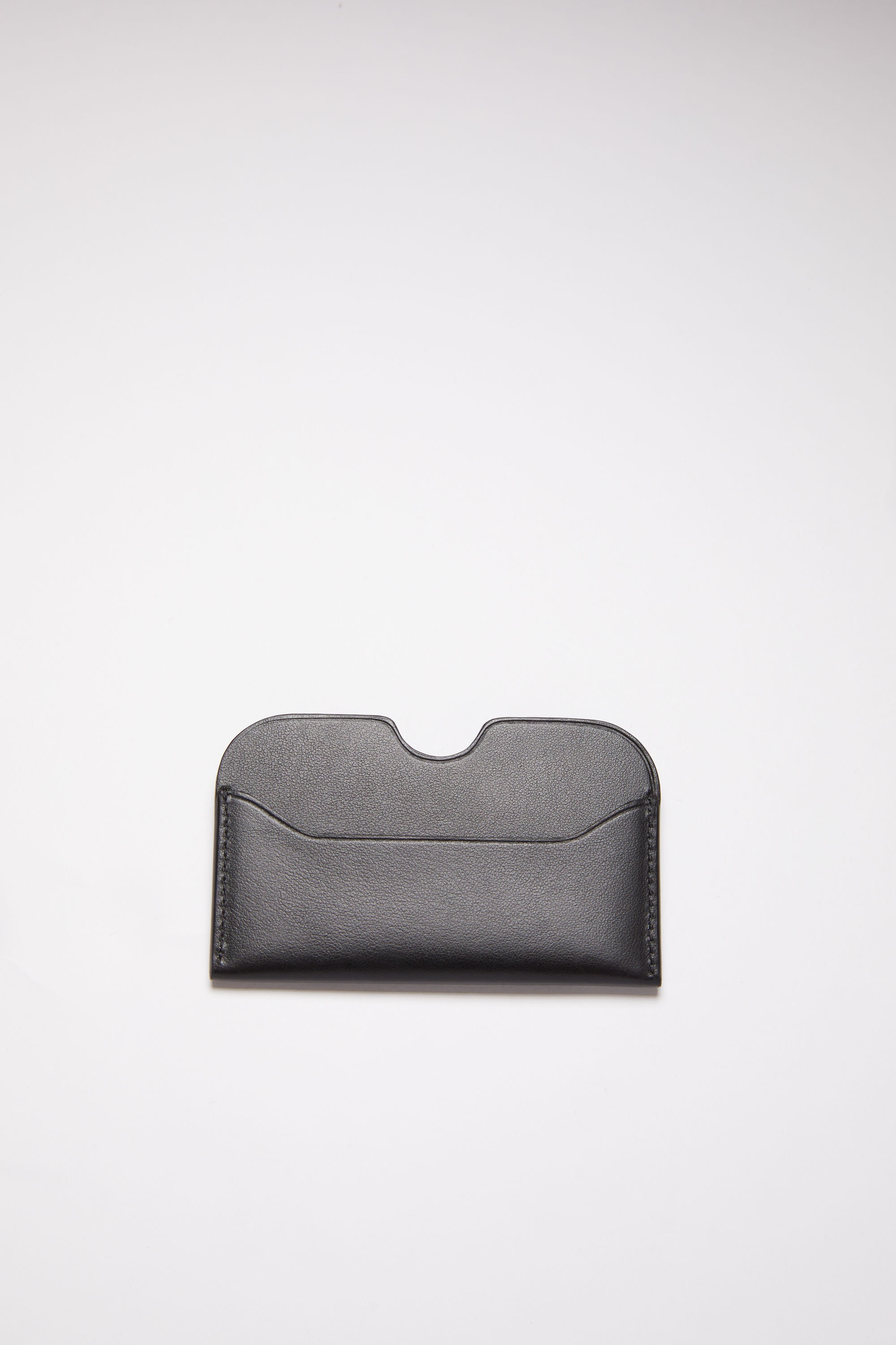 Leather card case - Black - 2