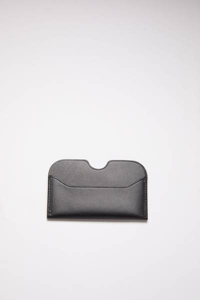Acne Studios Leather card case - Black outlook