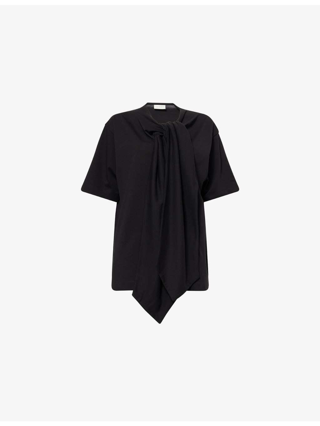 Hebitta Bow-Knot Cotton-Jersey T-Shirt - 1