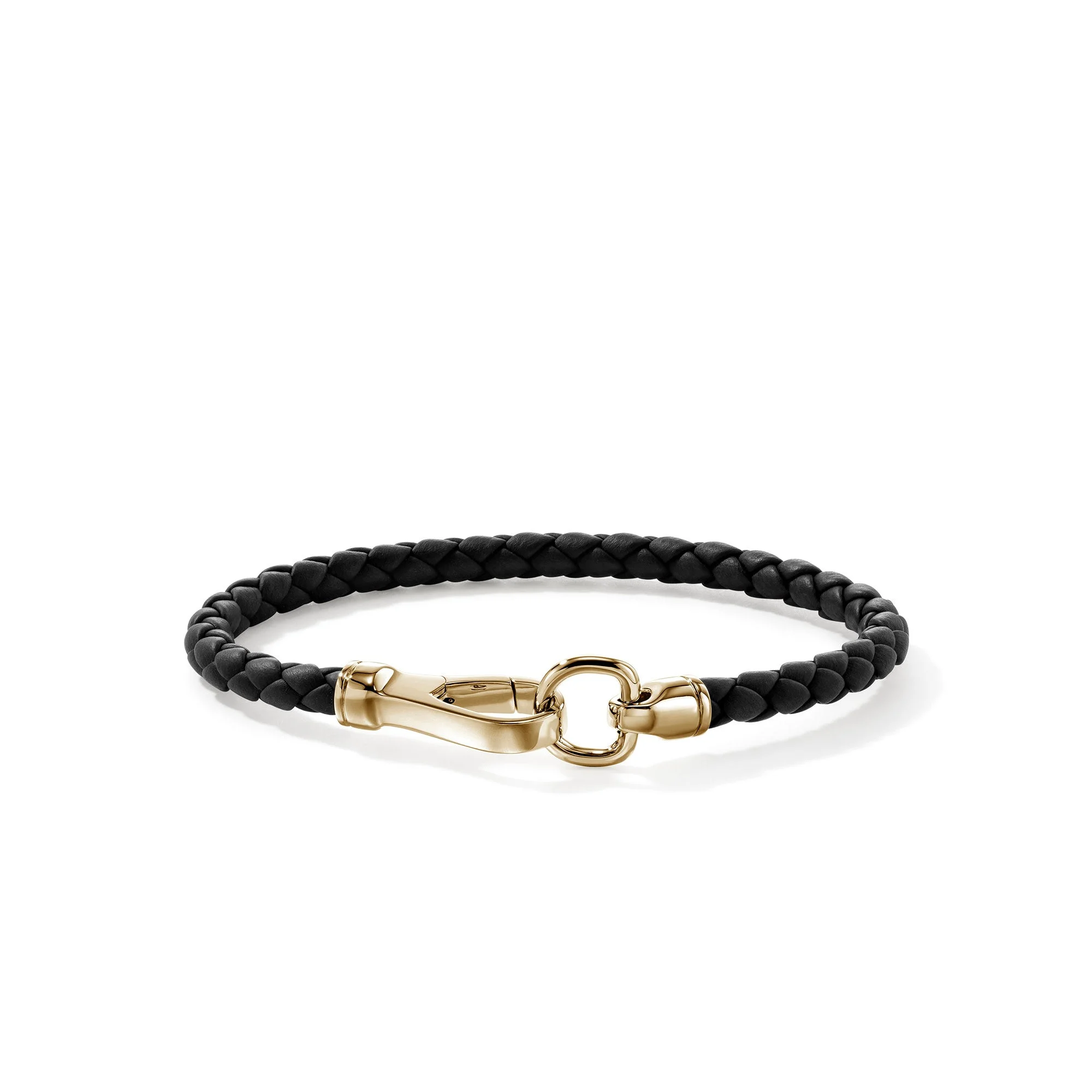 Leather Bracelet, Gold, 5MM - 1