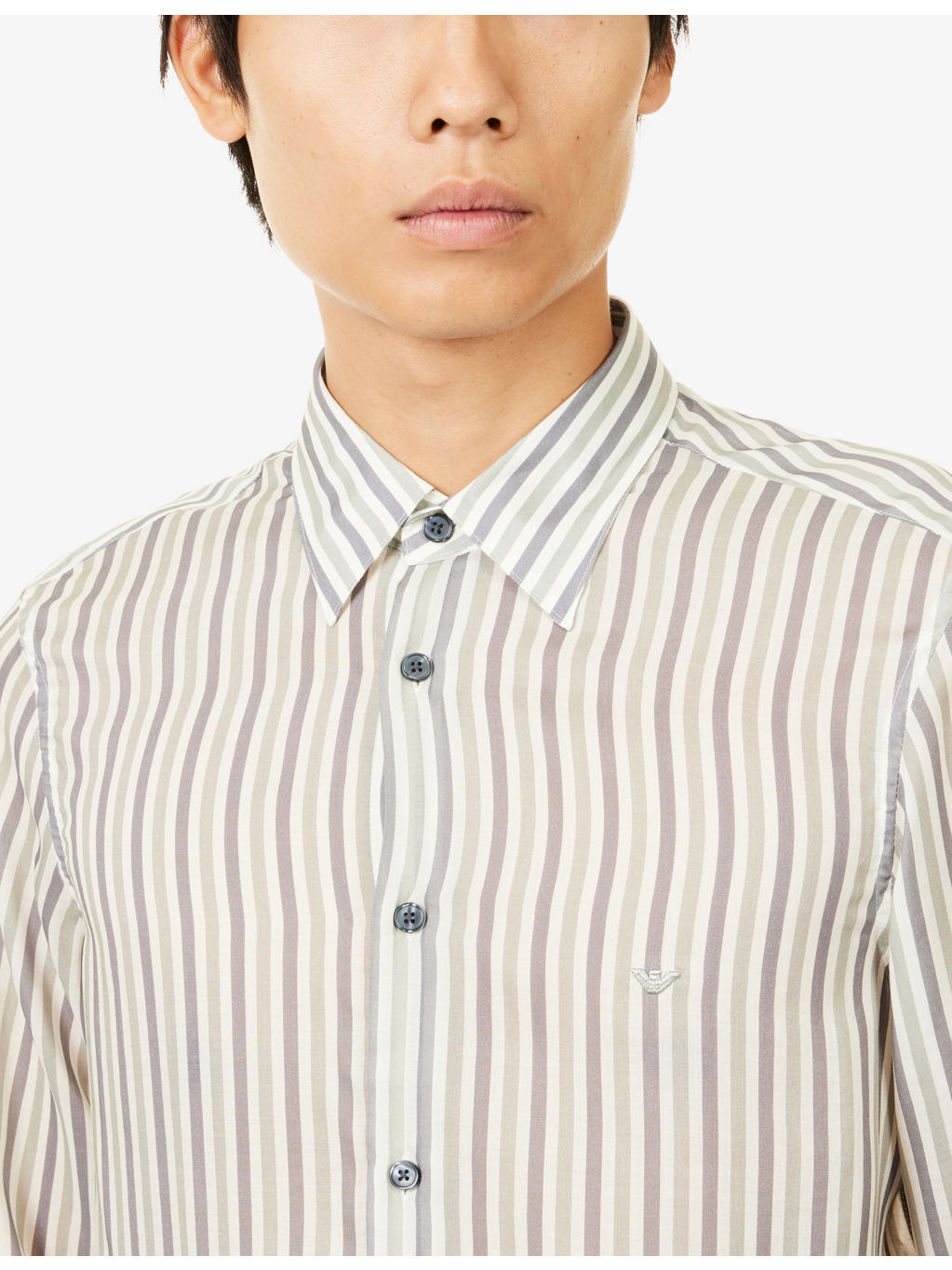Regular-Fit Striped Woven Shirt - 5