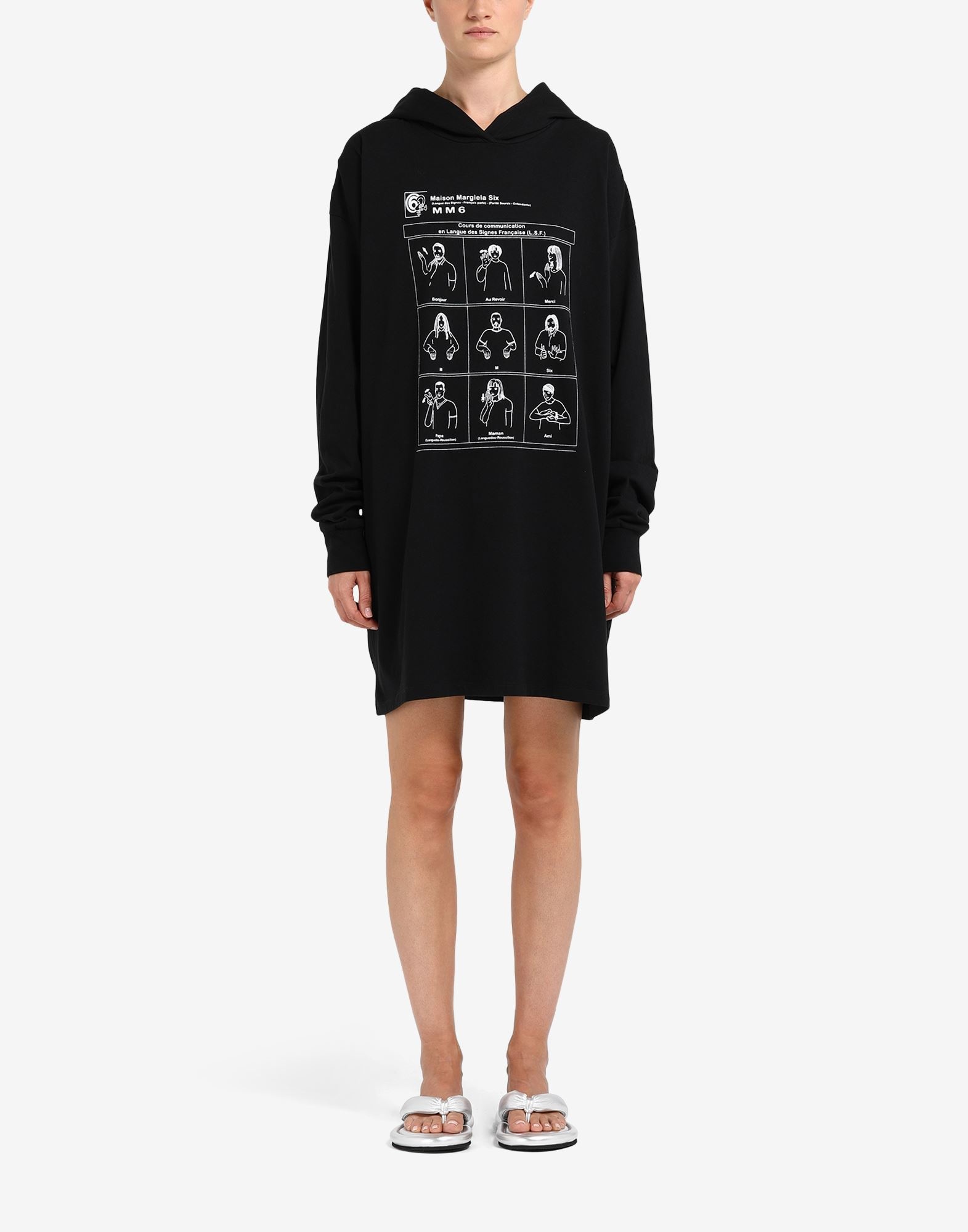 Sign language hoodie dress - 2