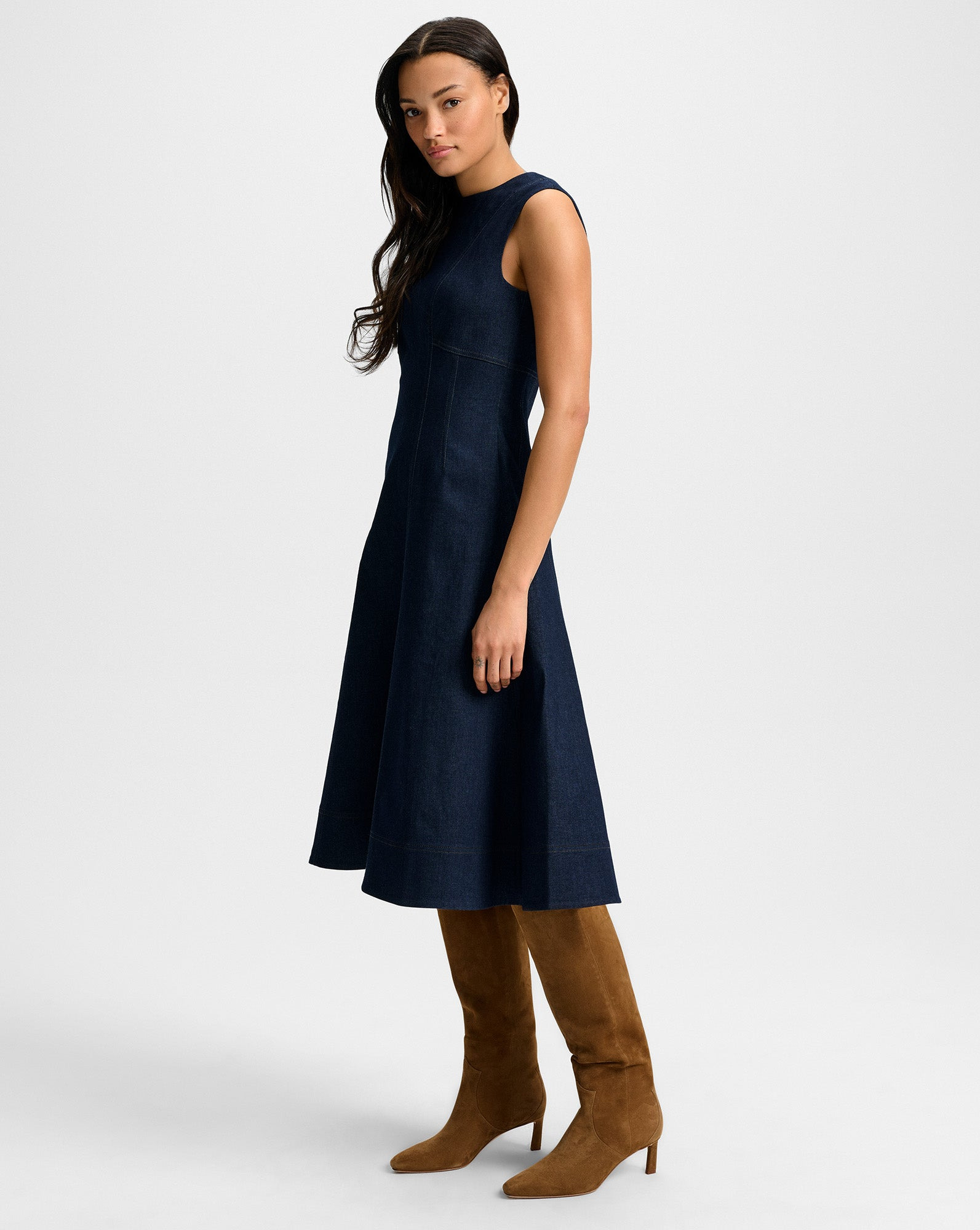 DULCE DENIM MIDI DRESS - 3