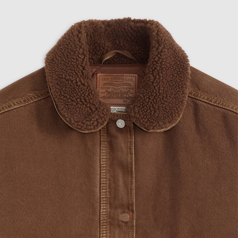 EVERYDAY BOMBER WITH FAUX SHEARLING COLLAR 6