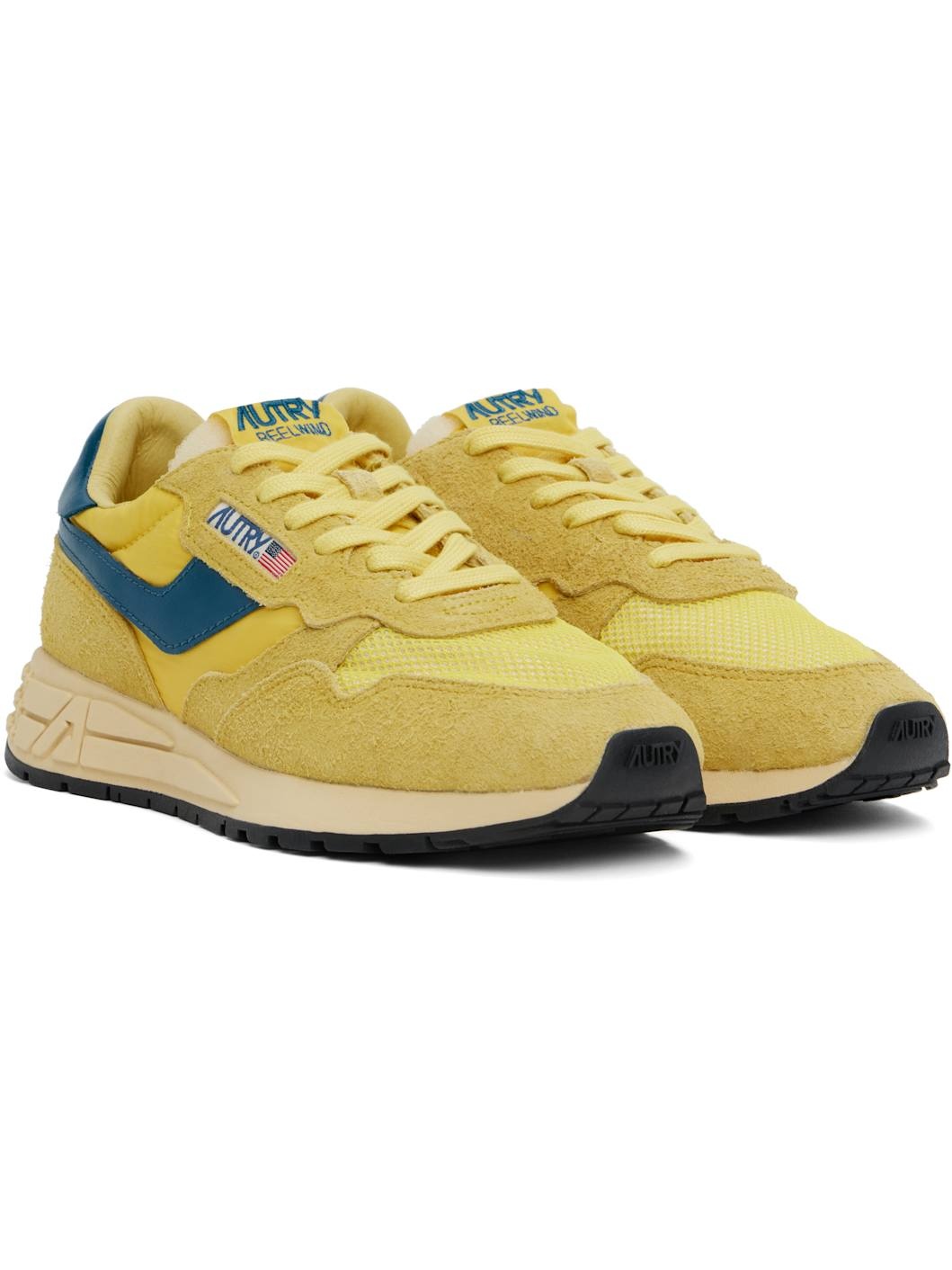 Yellow & Blue Reelwind Low Sneakers - 4
