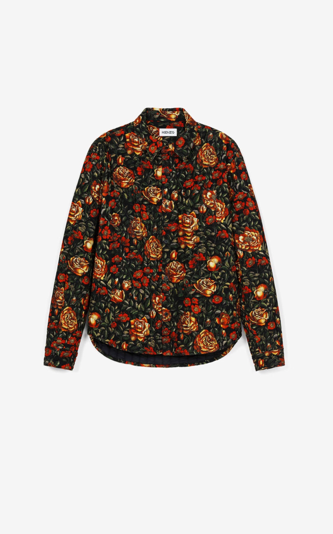'Botanical Rose' quilted shirt - 1