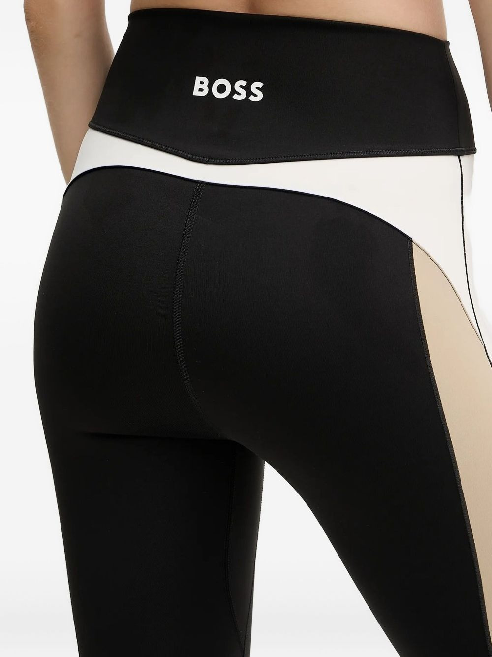 colour-block panelled leggings - 3