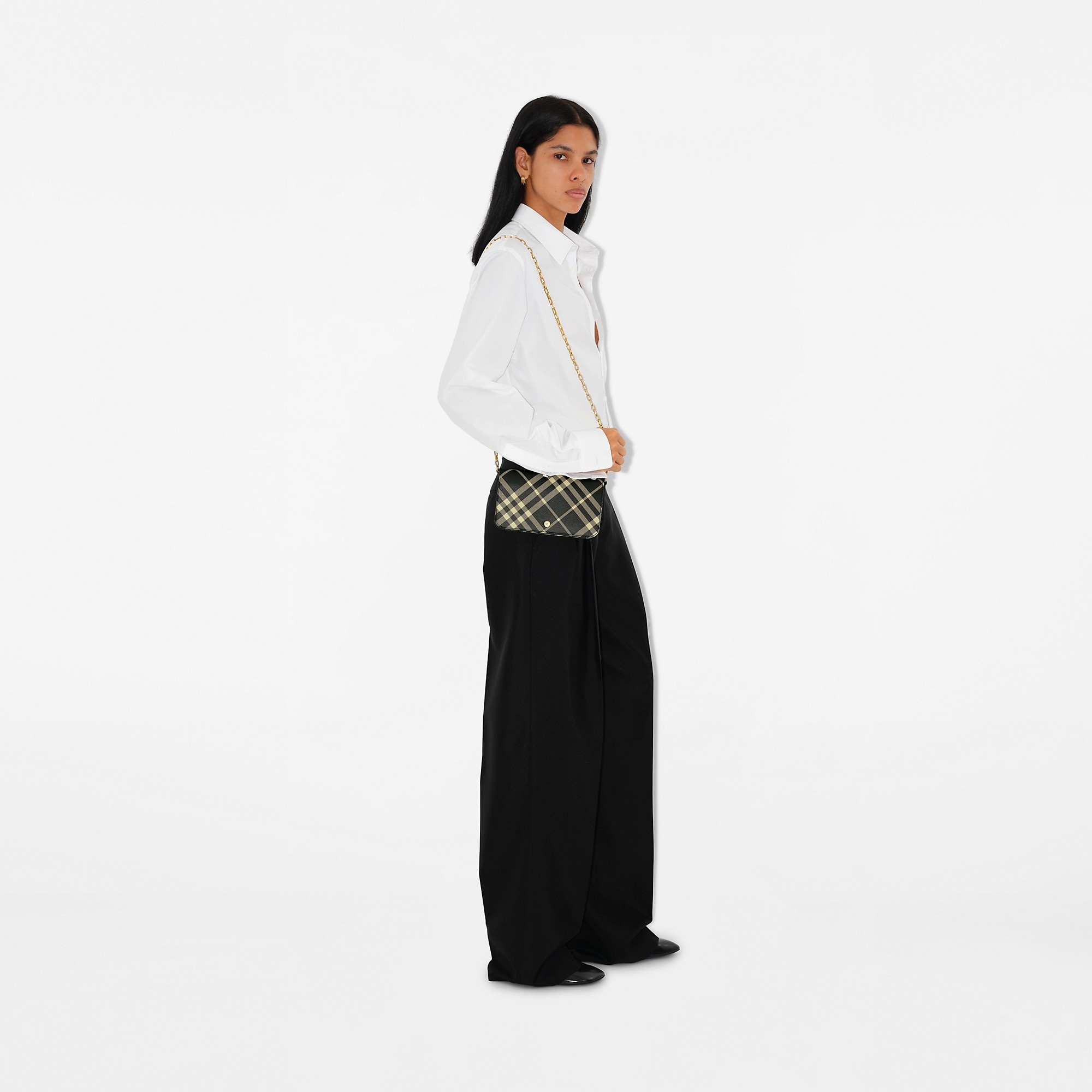 Check Chain Strap Wallet - 4