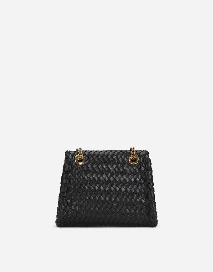 Small Devotion shoulder bag in woven nappa leather - 4