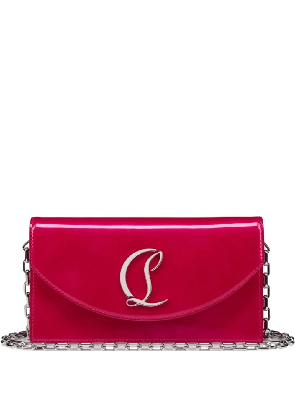 patent-leather chain clutch - 1