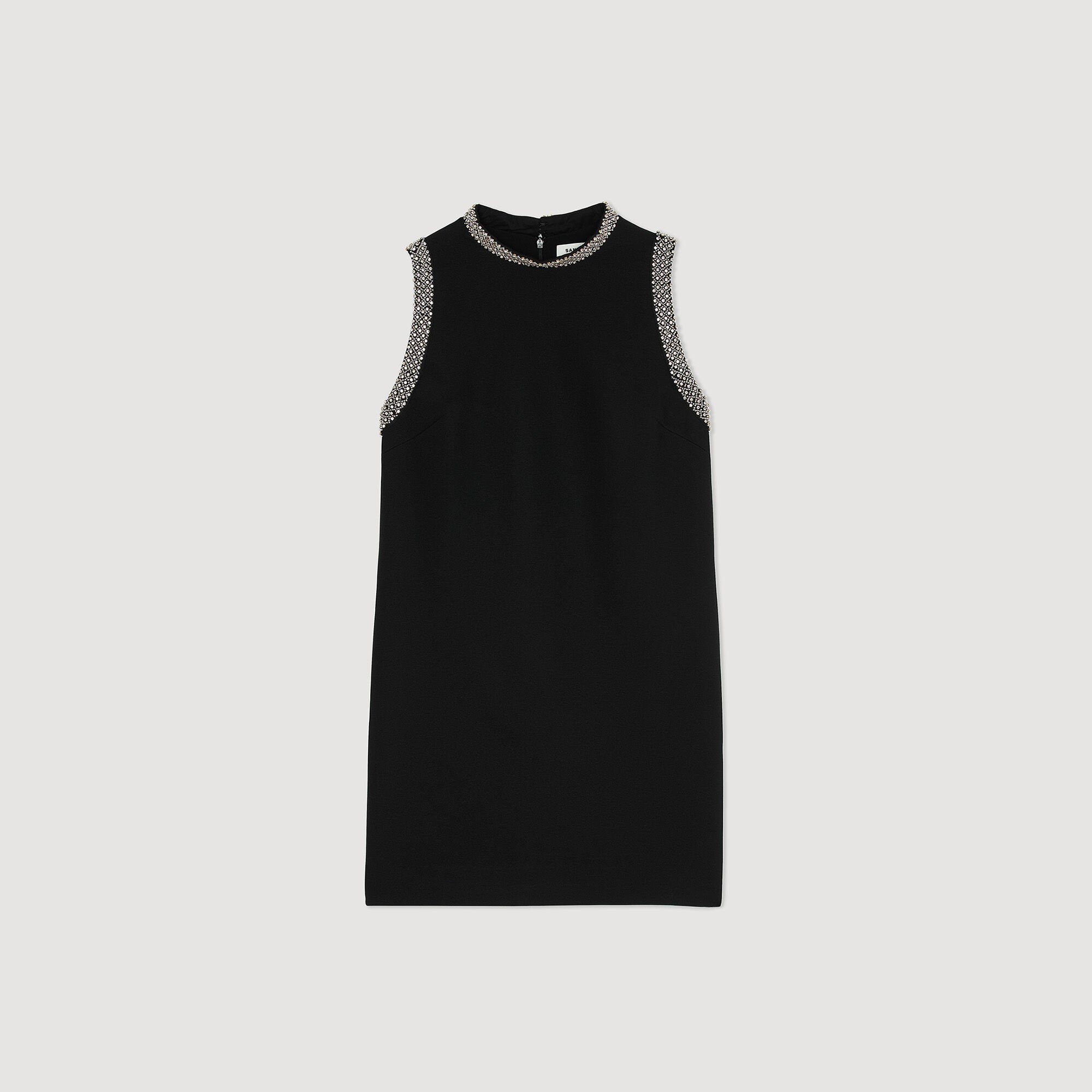MINI DRESS WITH RHINESTONE DETAILS - 6