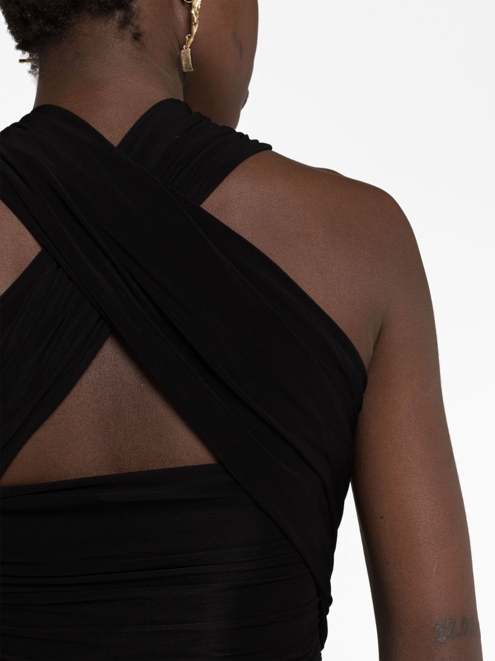 halterneck ruched top - 3