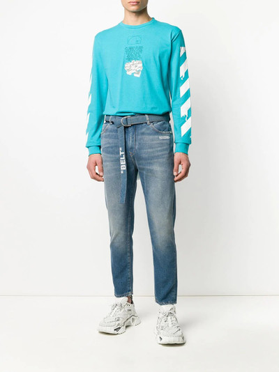 Off-White belted slim-fit jeans outlook