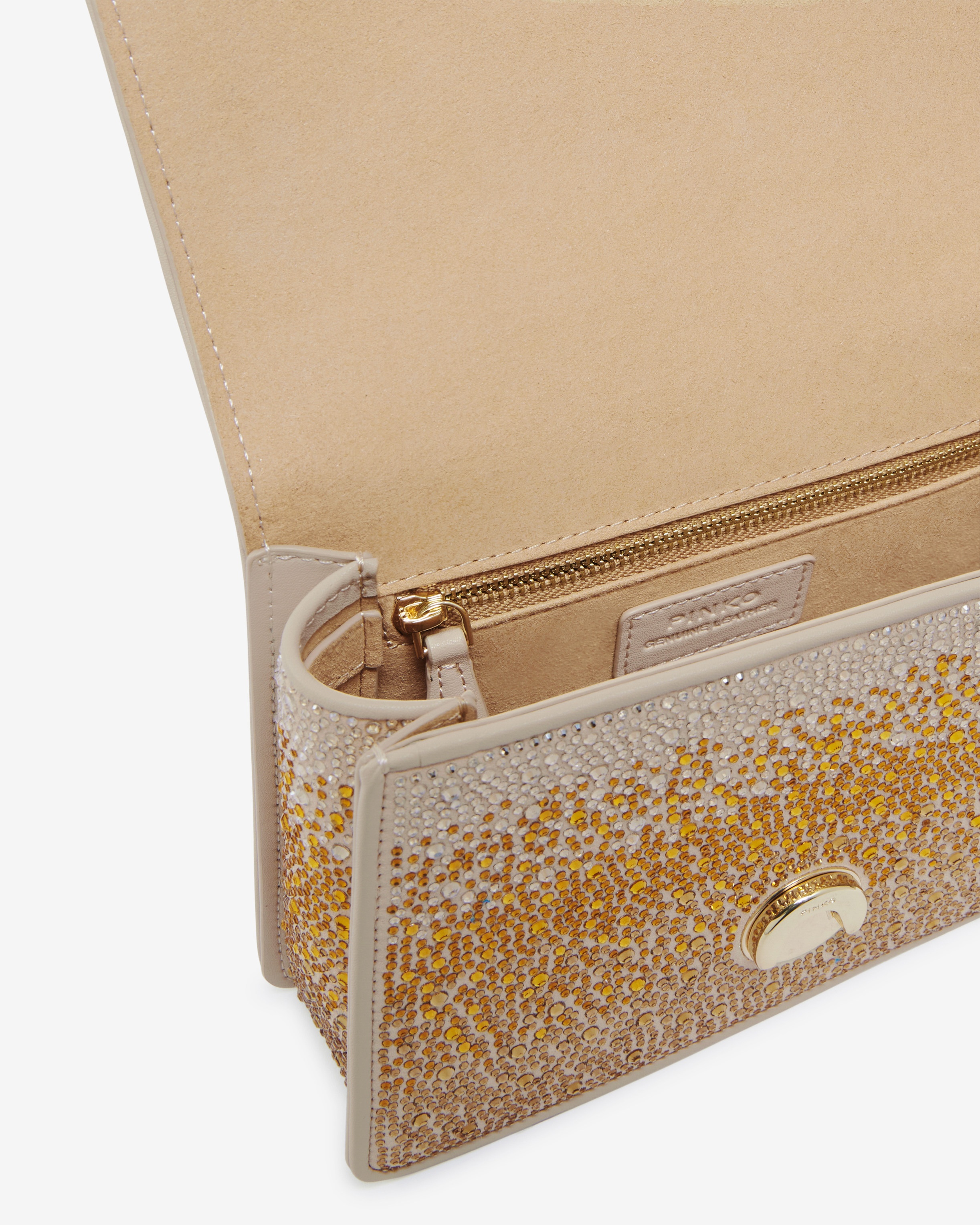 MINI LOVE BAG HANDBAG WITH GRADIENT-EFFECT RHINESTONES - 4