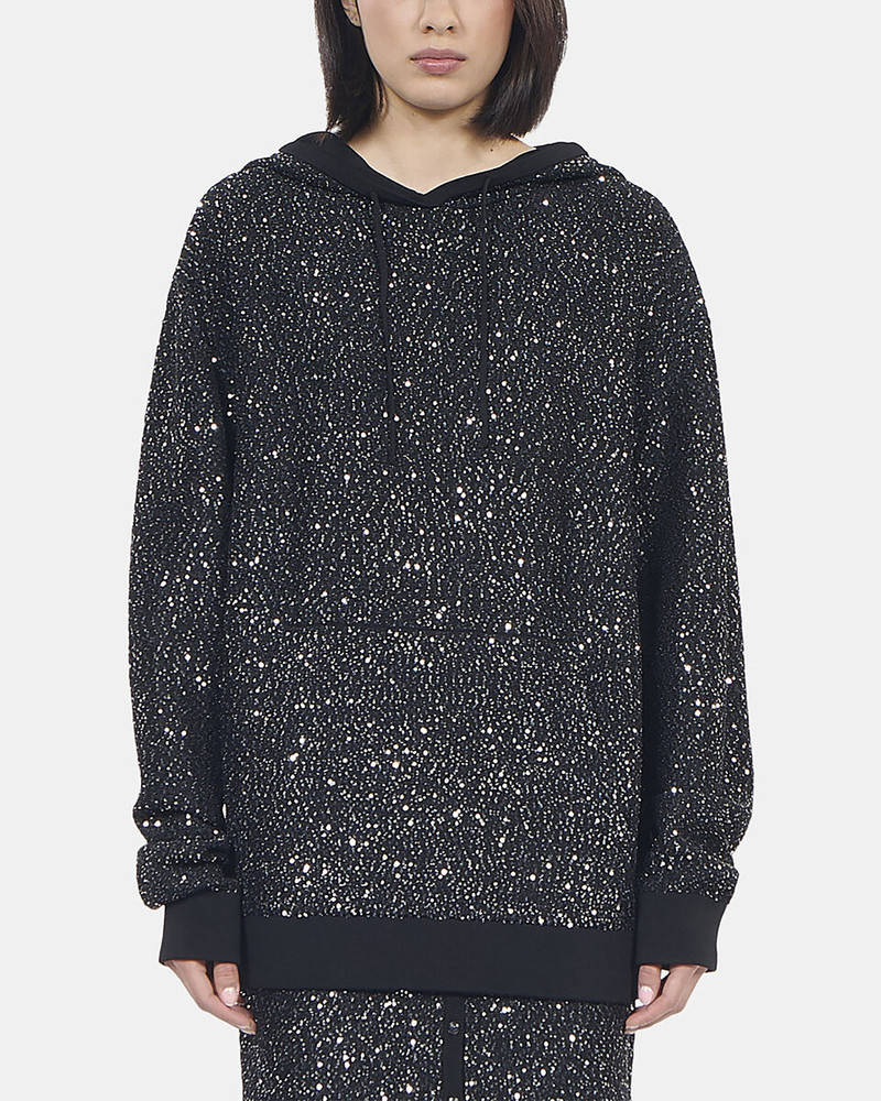 BLACK KNIT SEQUIN SWEATSHIRT 5