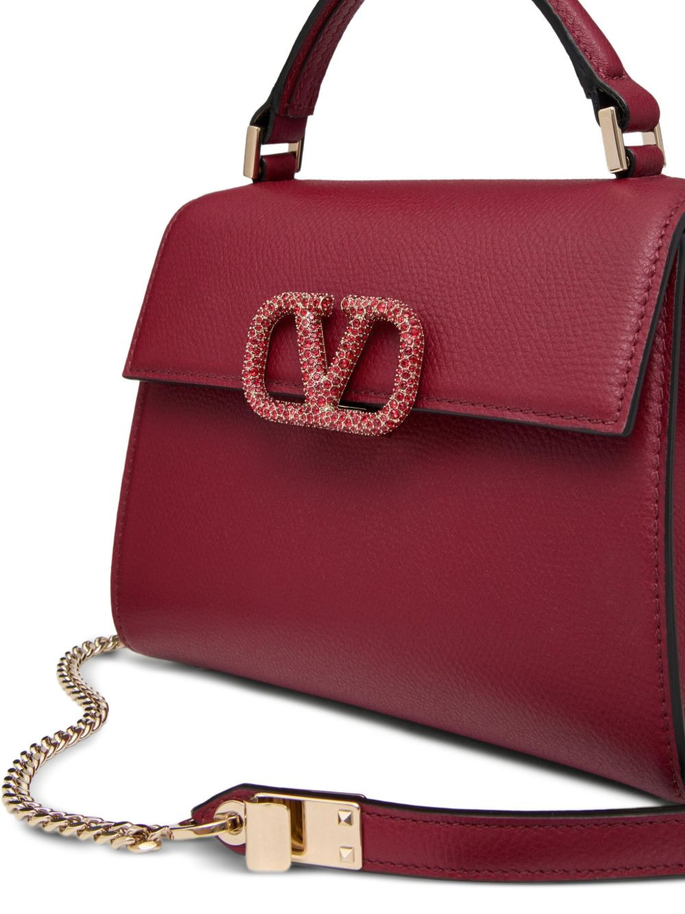mini VSling leather tote bag - 4