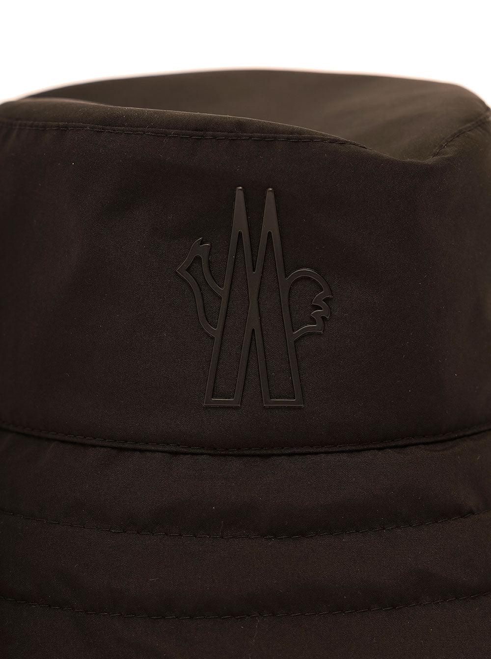 Moncler Grenoble Women Black Bucket Hat With Metal Logo Patch In Tech Fabric Woman - 3