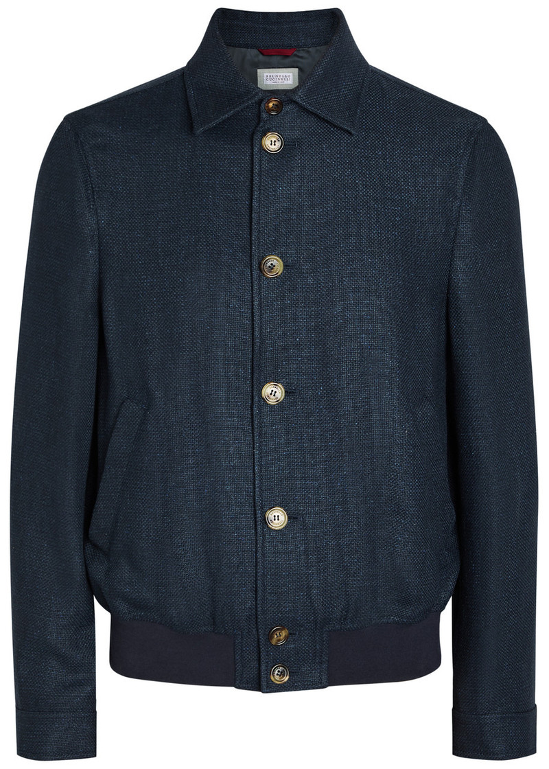 Brunello Cucinelli Silk and Linen-blend Jacket 1