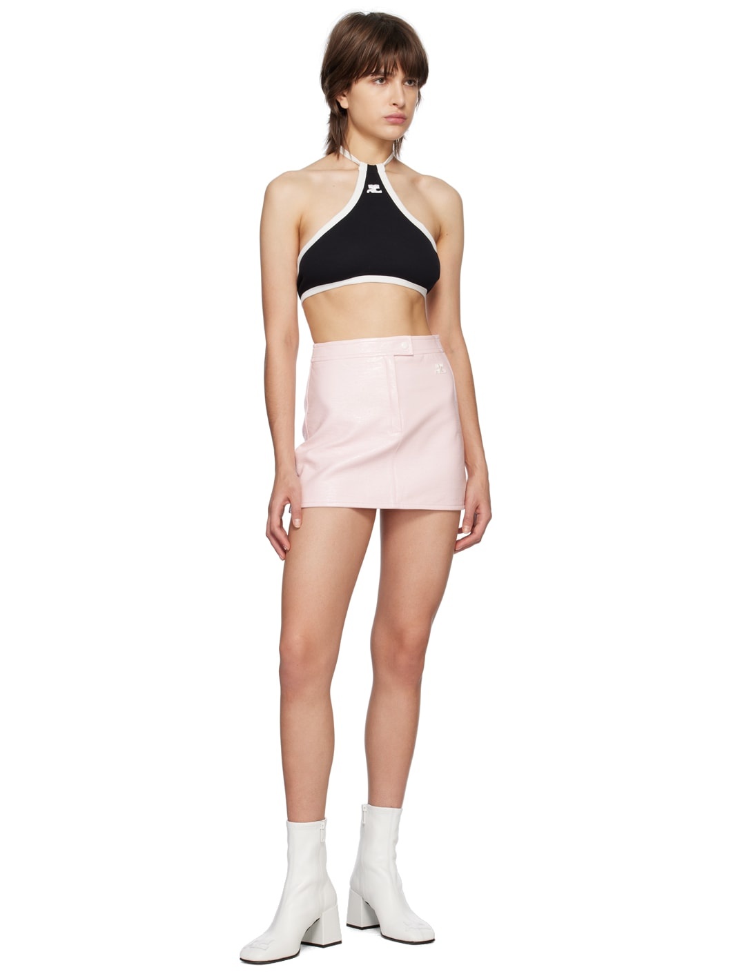Pink Zip-Fly Miniskirt - 4