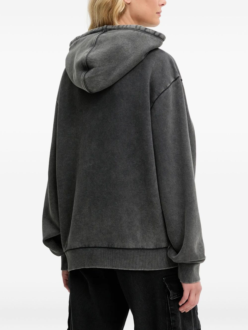 logo-embroidered hoodie - 3