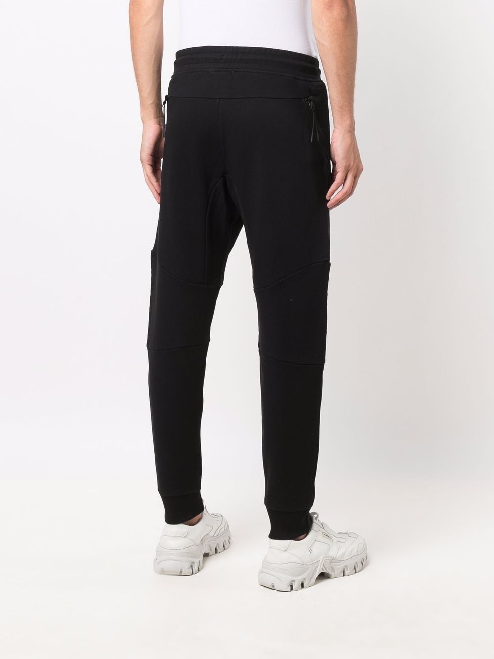 lens-detail tapered track pants - 4