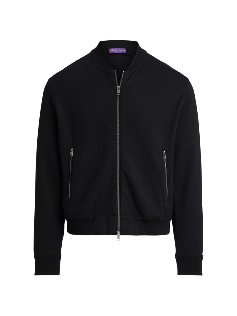 zipped wool bomber jacket 1