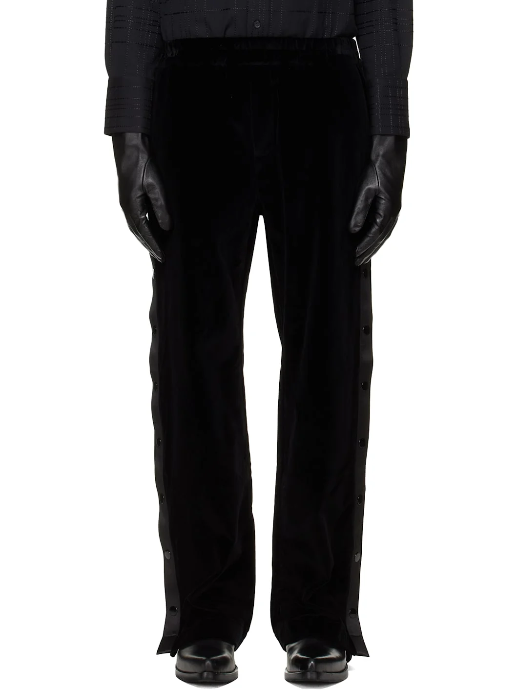 Black Warm-Up Trousers - 1