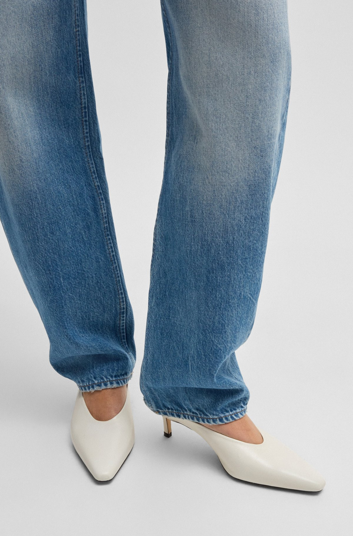 BACKLESS MULES IN NAPPA LEATHER - 4