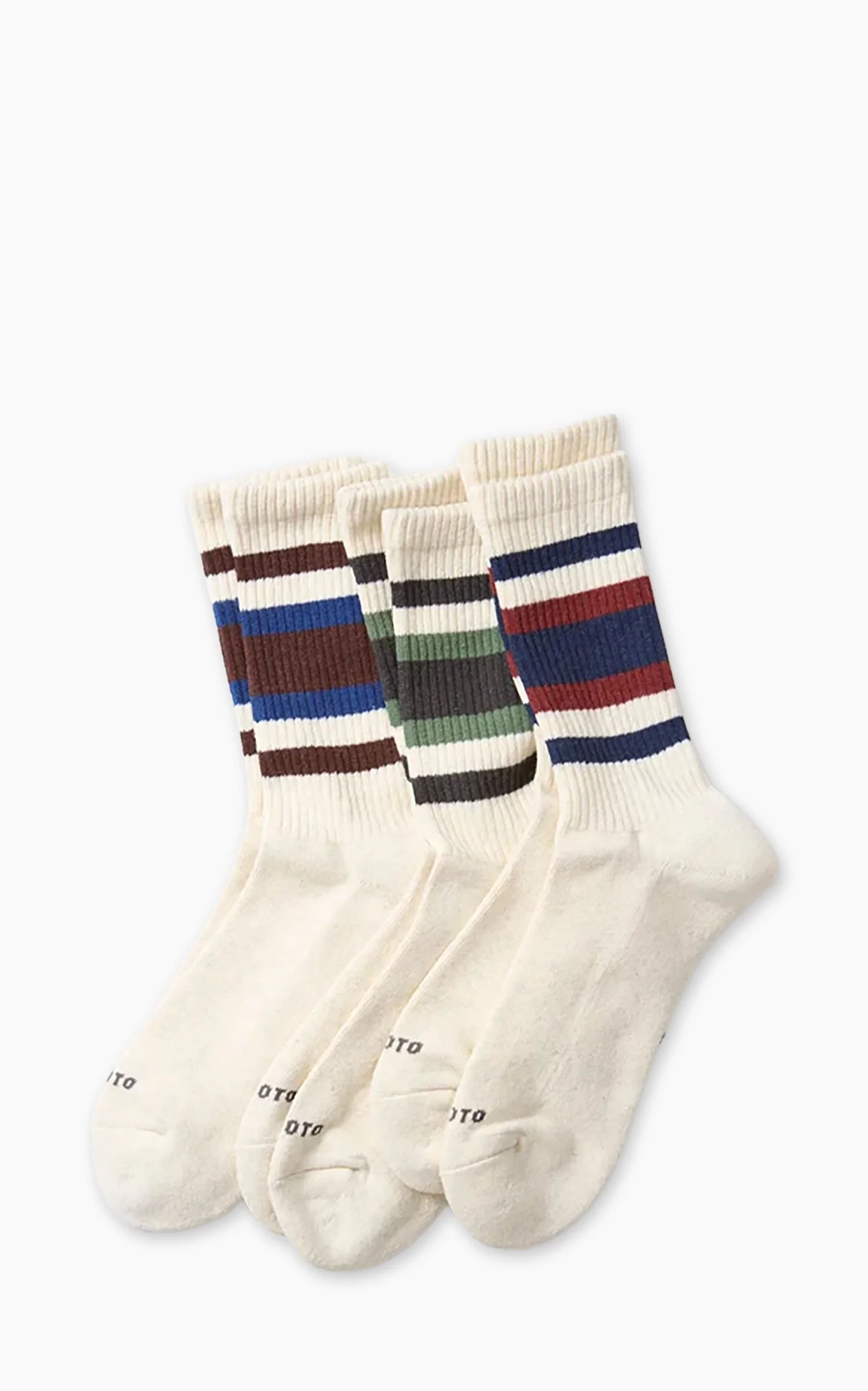 ROTOTO R1622 EVERYDAY 3-PACK ATHLETIC SOCKS - 1