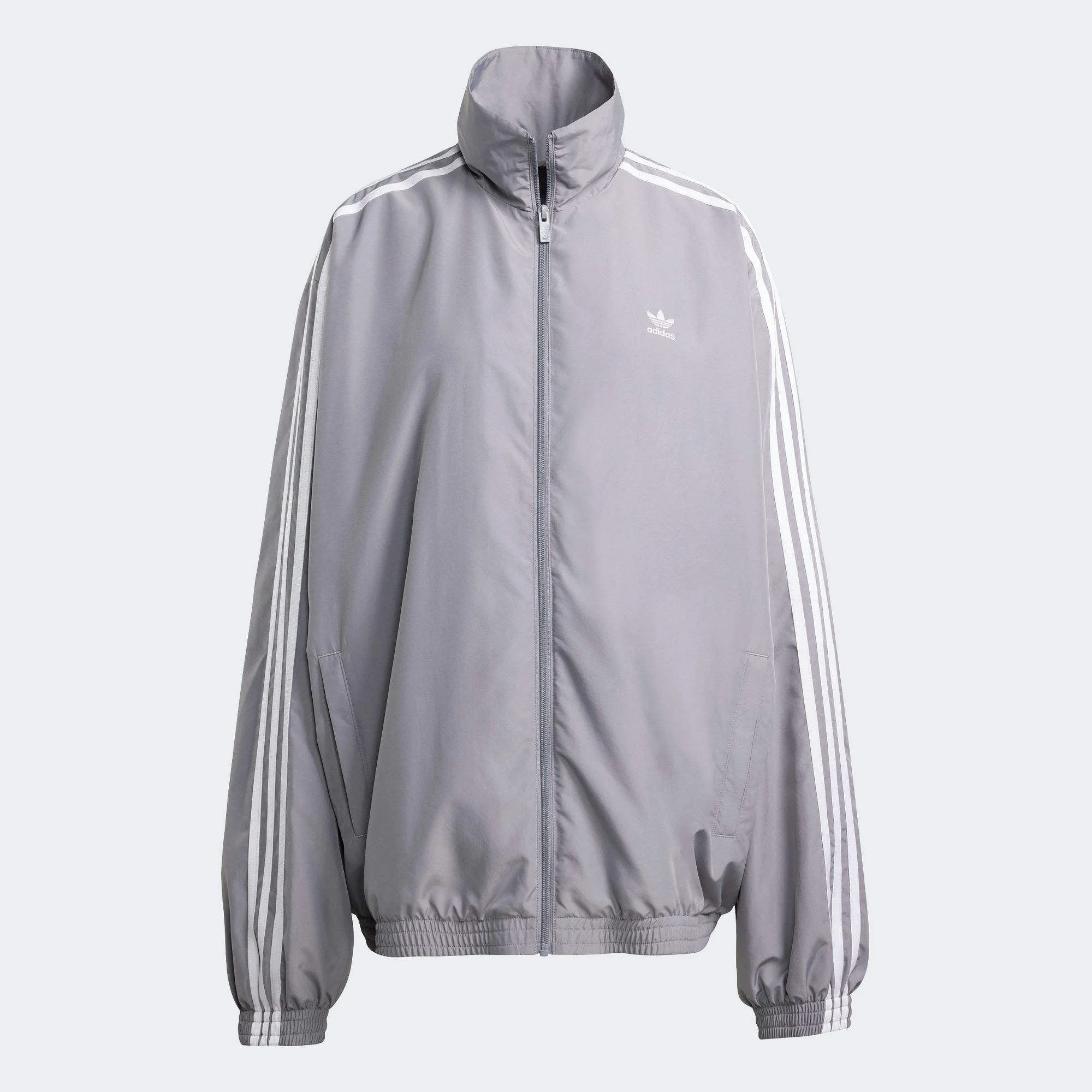 (WMNS) adidas Adilenium Season 3 Oversized Track Jacket 'Grey' JD3394 - 1