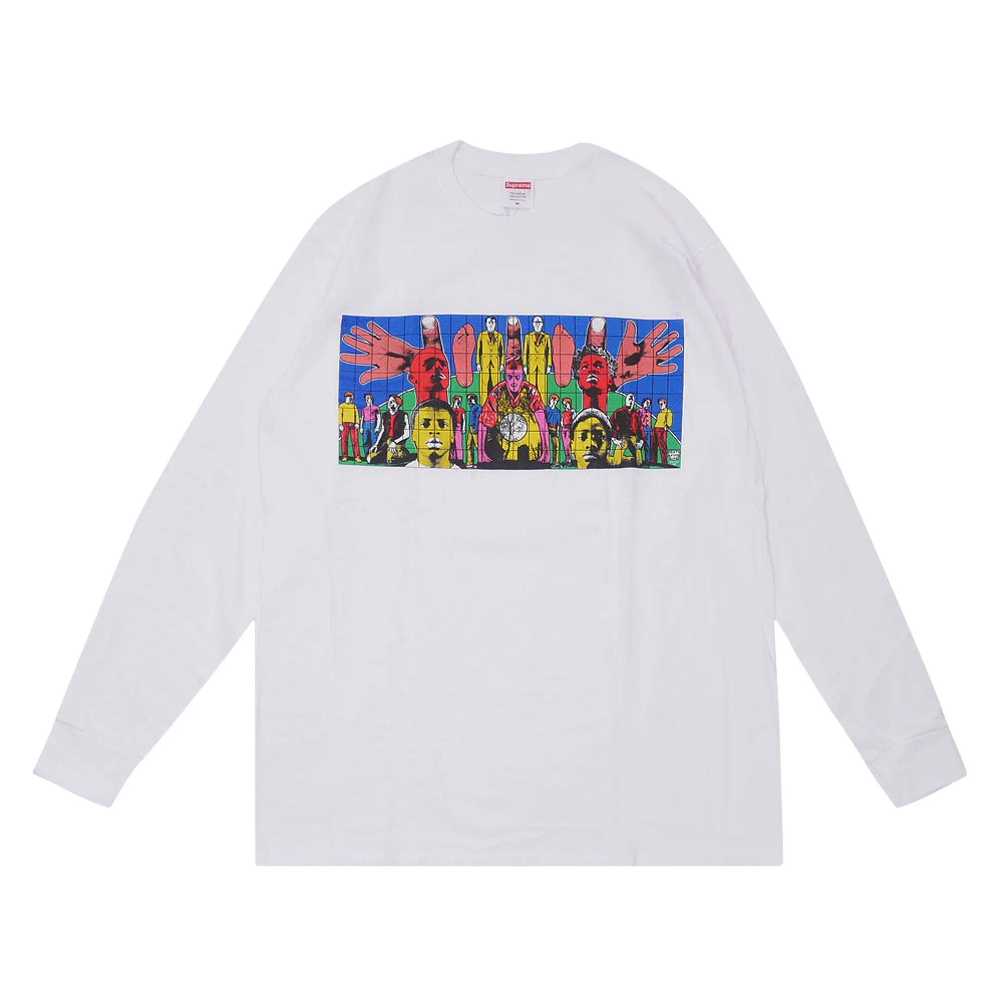 Supreme Gilbert and George DEATH AFTER LIFE Long-Sleeve Tee 'White' - 1