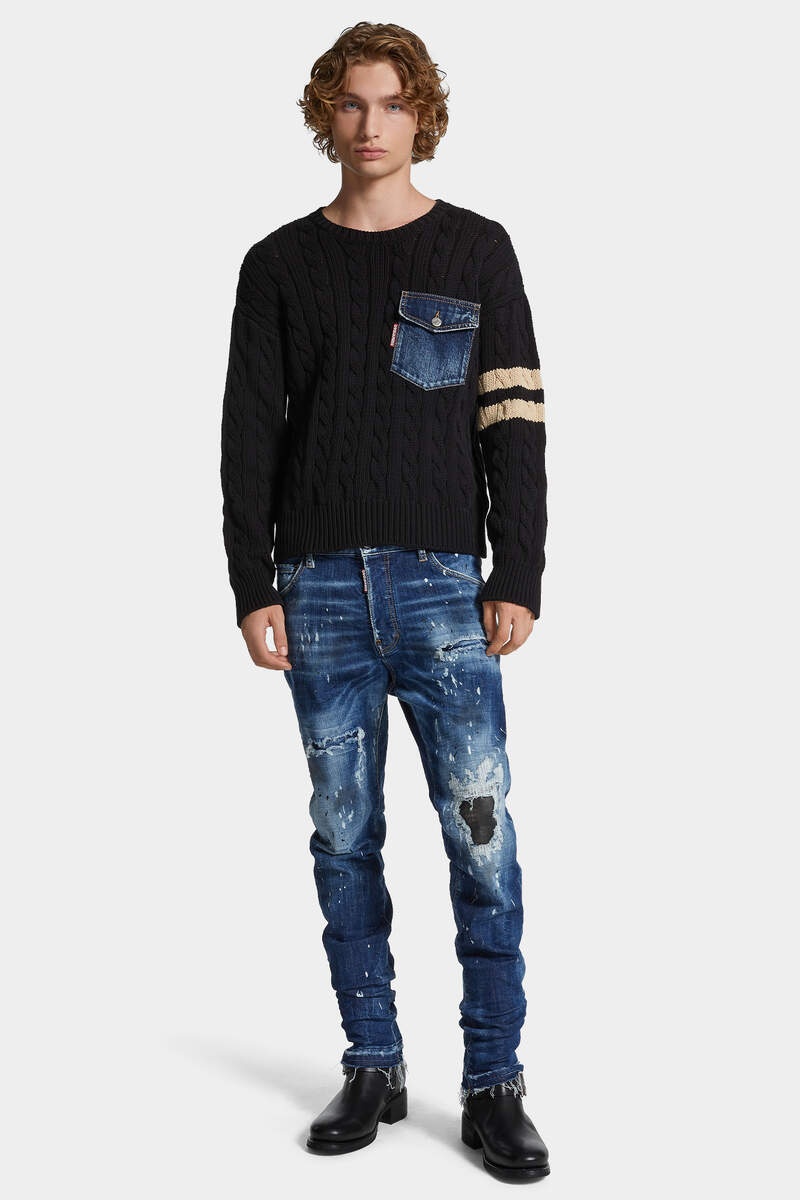 MEDIUM RIPPED WASH COOL GUY JEANS - 3
