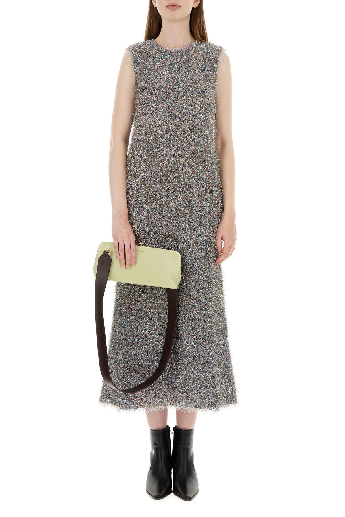 Pastel green leather shoulder bag - 5