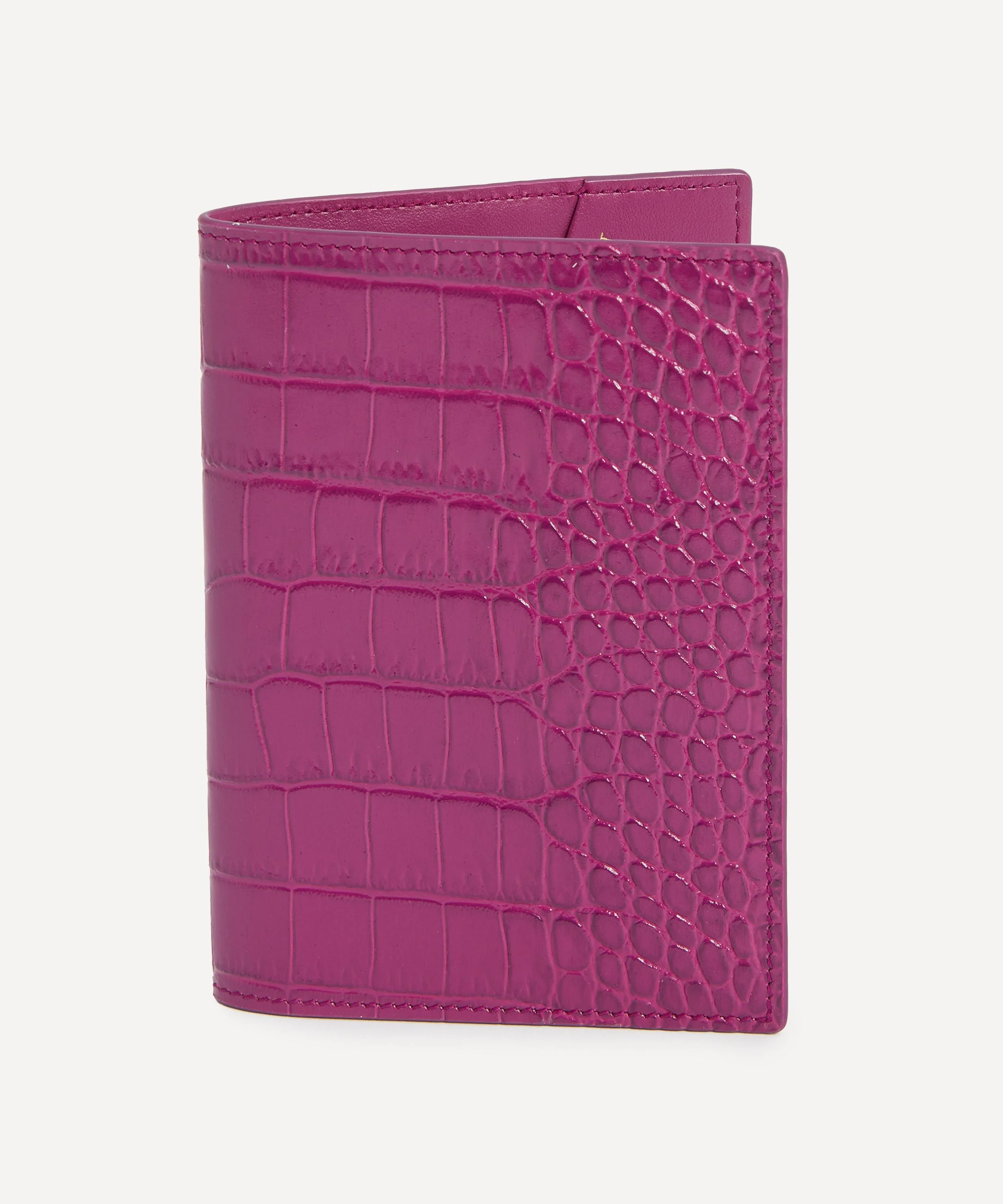 Mara Croc-Embossed Leather Passport Cover - 1
