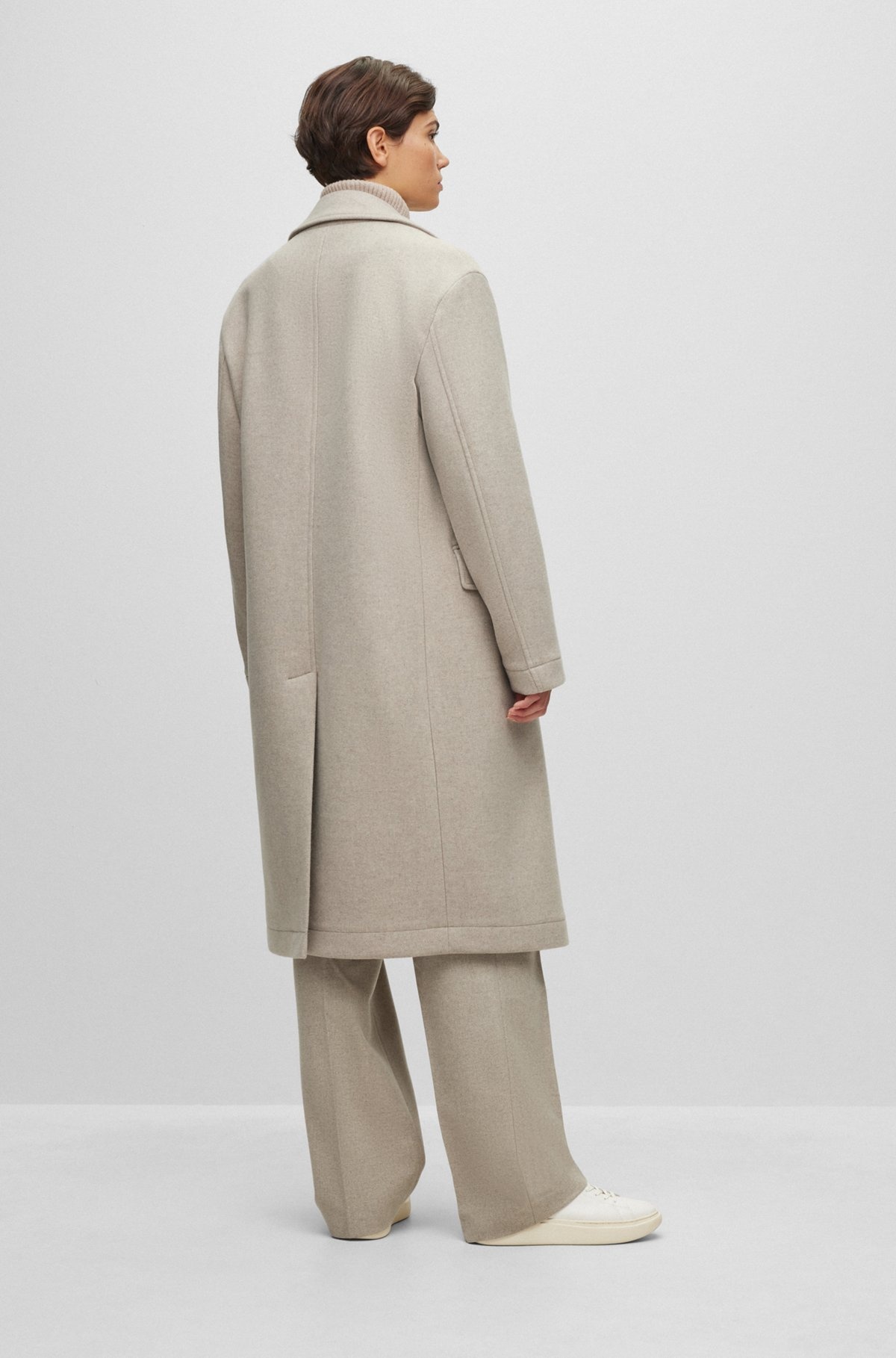 ALL-GENDER RELAXED-FIT COAT IN WOOL - 6