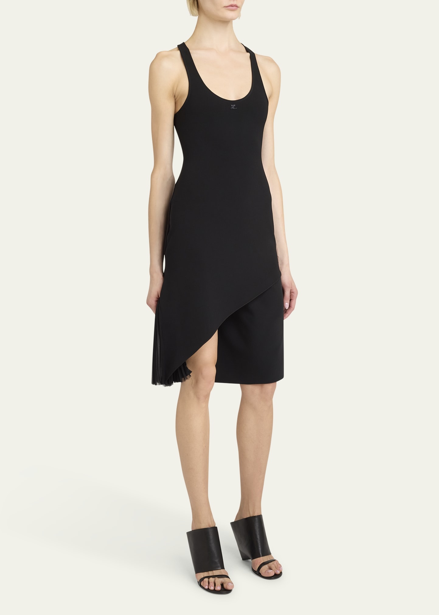 Infinity Pleats Crepe Tank Dress - 4