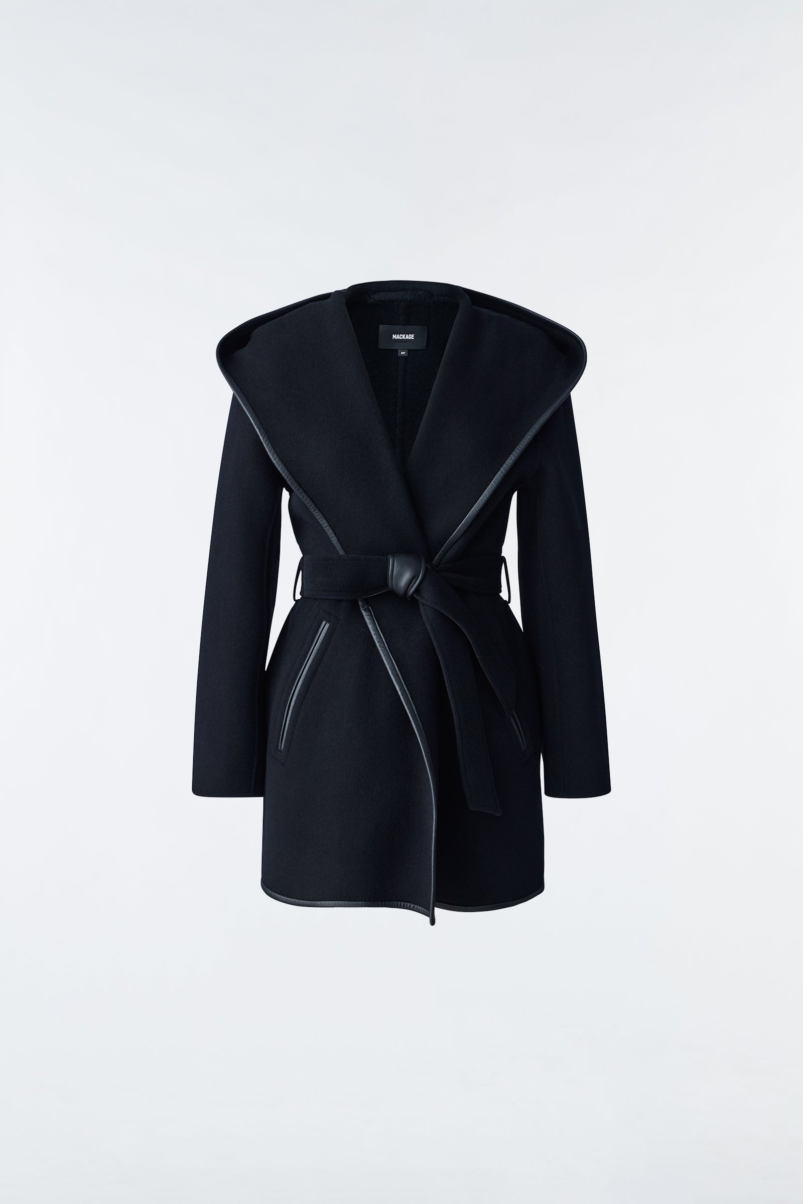AMINA double-face wool robe coat - 1