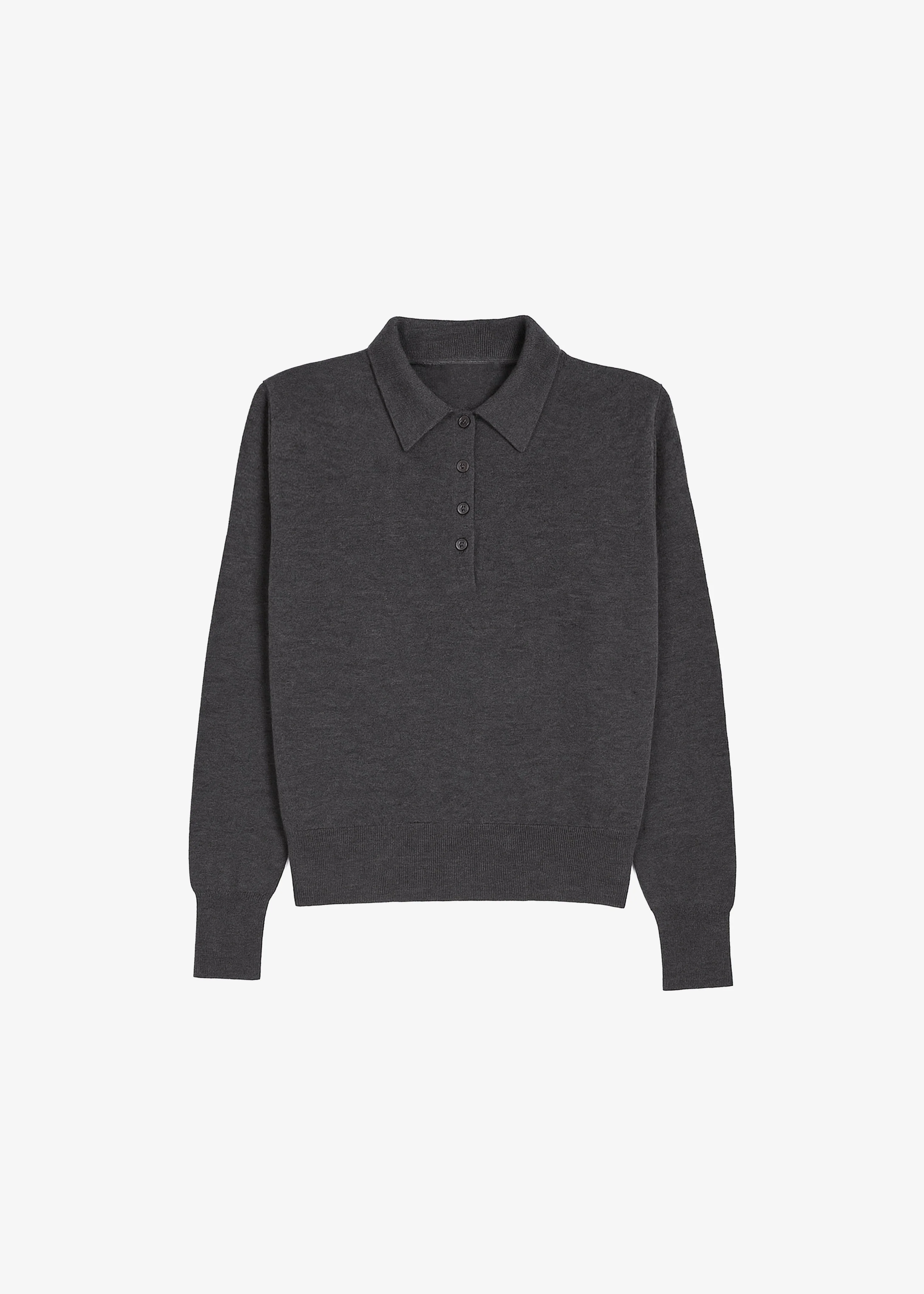 Croydon Padded Knit Polo - Grey - 1