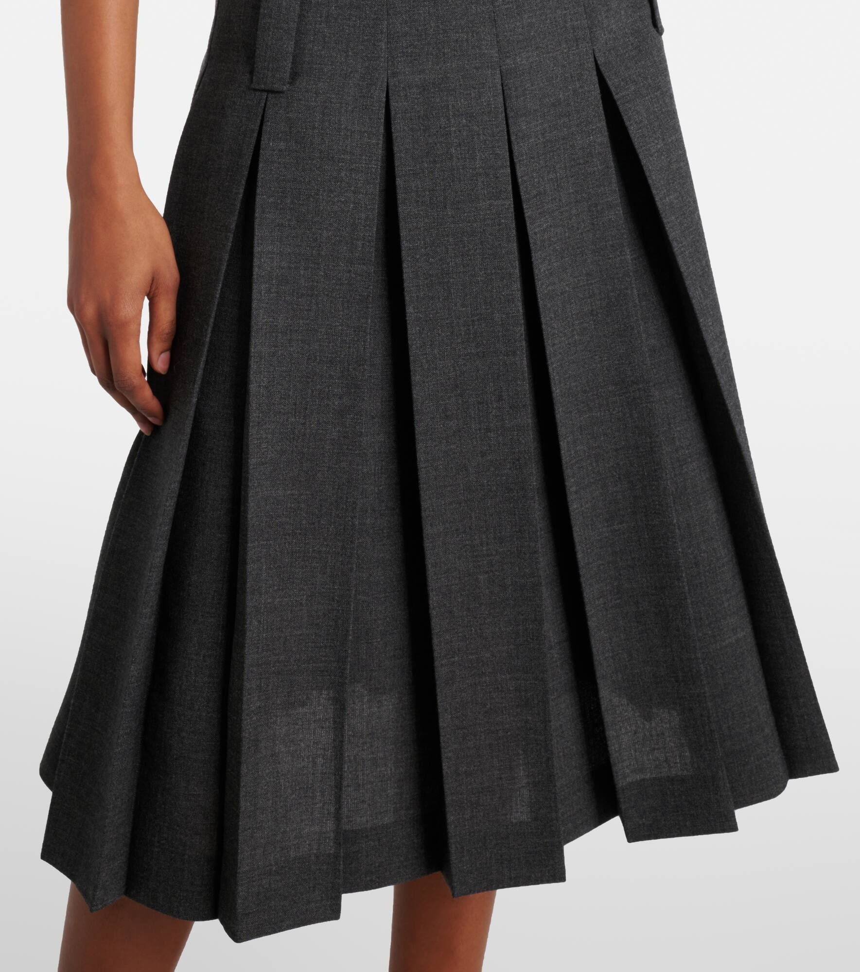 Satin midi skirt - 5