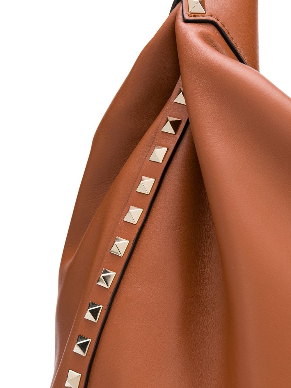 Rockstud leather tote bag - 4