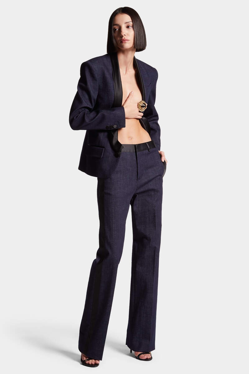 RINSE DENIM CLASSIC TUXEDO TROUSERS - 3