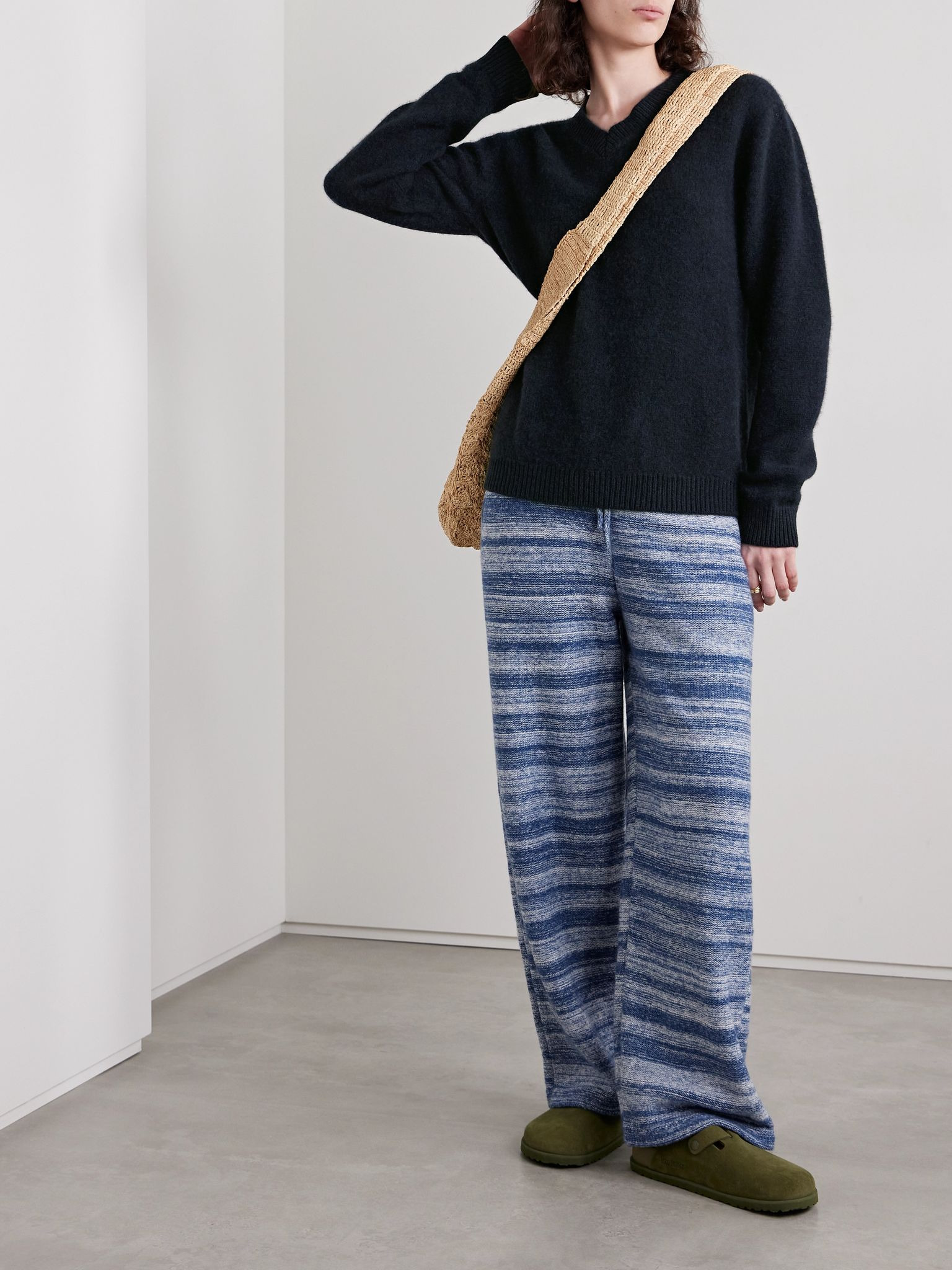 Monterey brushed-cashmere sweater Blue - 2