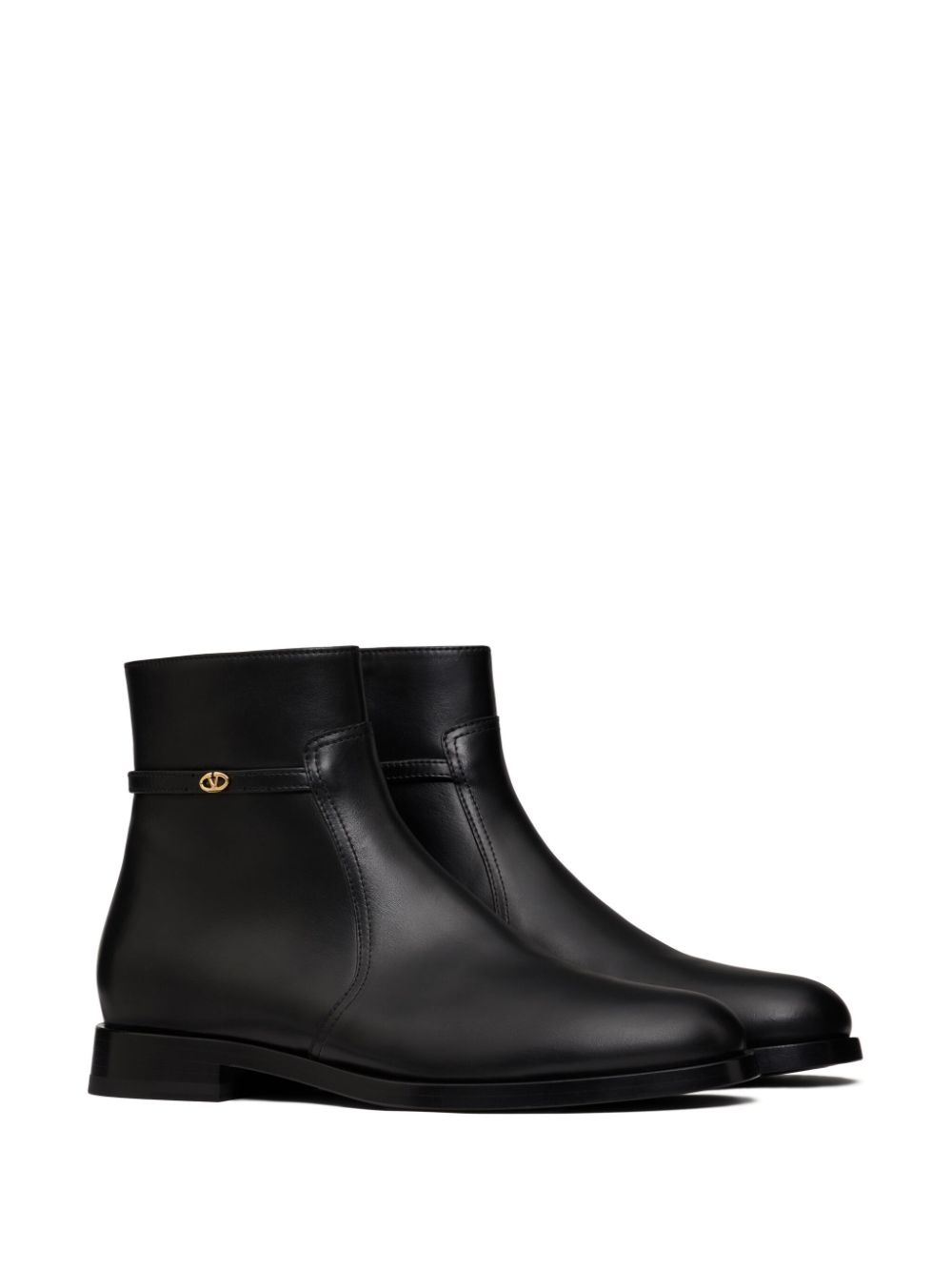 VLogo calf leather ankle boots - 2