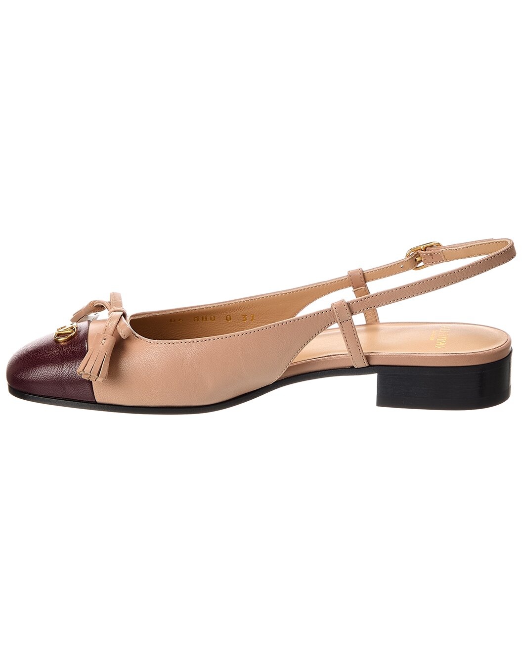 Valentino Valet Du Roi Leather Slingback Ballerina Flat - 2