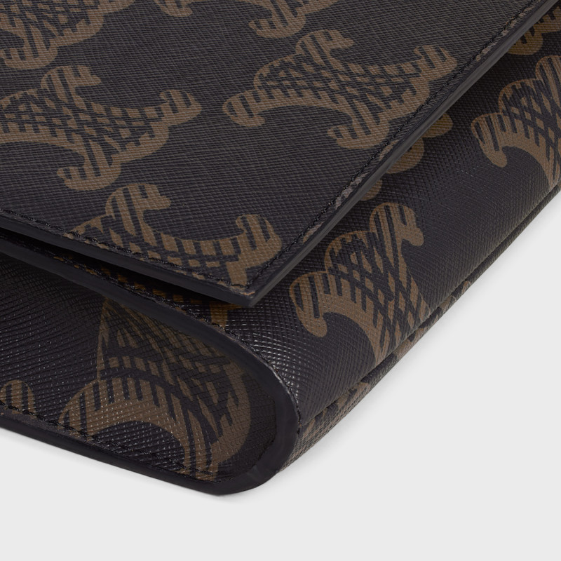 ASYMETRIC CLUTCH in Triomphe Canvas XL and Calfskin 5