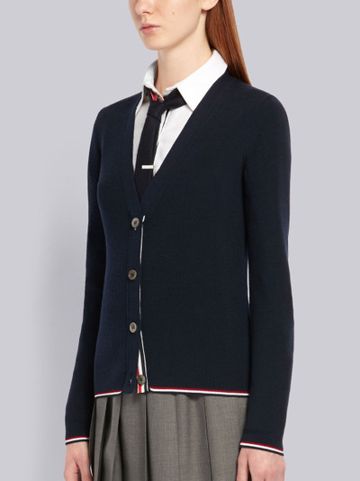 Thom Browne Merino Wool Navy Cardigan outlook